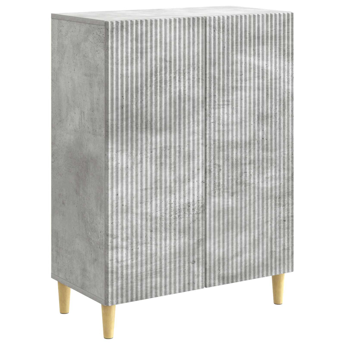 vidaXL Sideboard Concrete Grey 66 x 34.5 x 90 cm Engineered Wood
