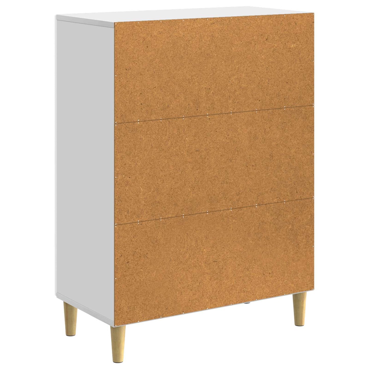vidaXL Sideboard High Gloss White 66 x 34.5 x 90 cm Engineered Wood