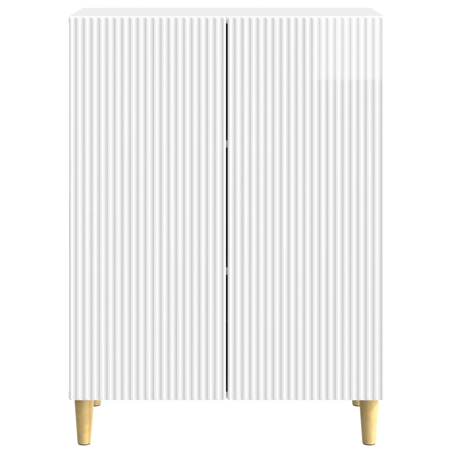 vidaXL Sideboard High Gloss White 66 x 34.5 x 90 cm Engineered Wood