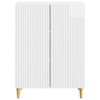 vidaXL Sideboard High Gloss White 66 x 34.5 x 90 cm Engineered Wood