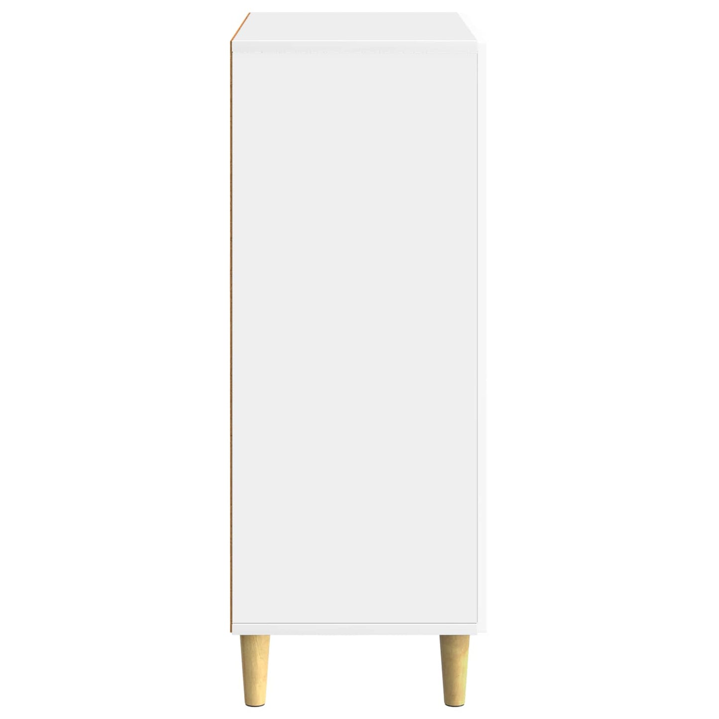 vidaXL Sideboard High Gloss White 66 x 34.5 x 90 cm Engineered Wood