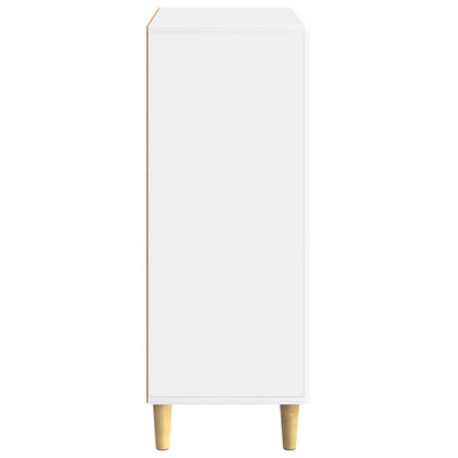 vidaXL Sideboard High Gloss White 66 x 34.5 x 90 cm Engineered Wood