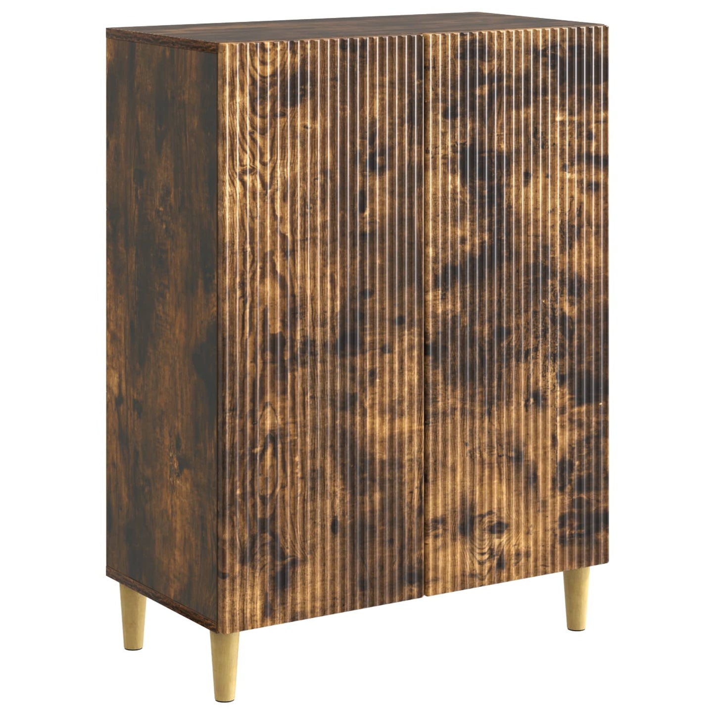 vidaXL Sideboard Smoked Oak 66 x 34.5 x 90 cm Engineered Wood