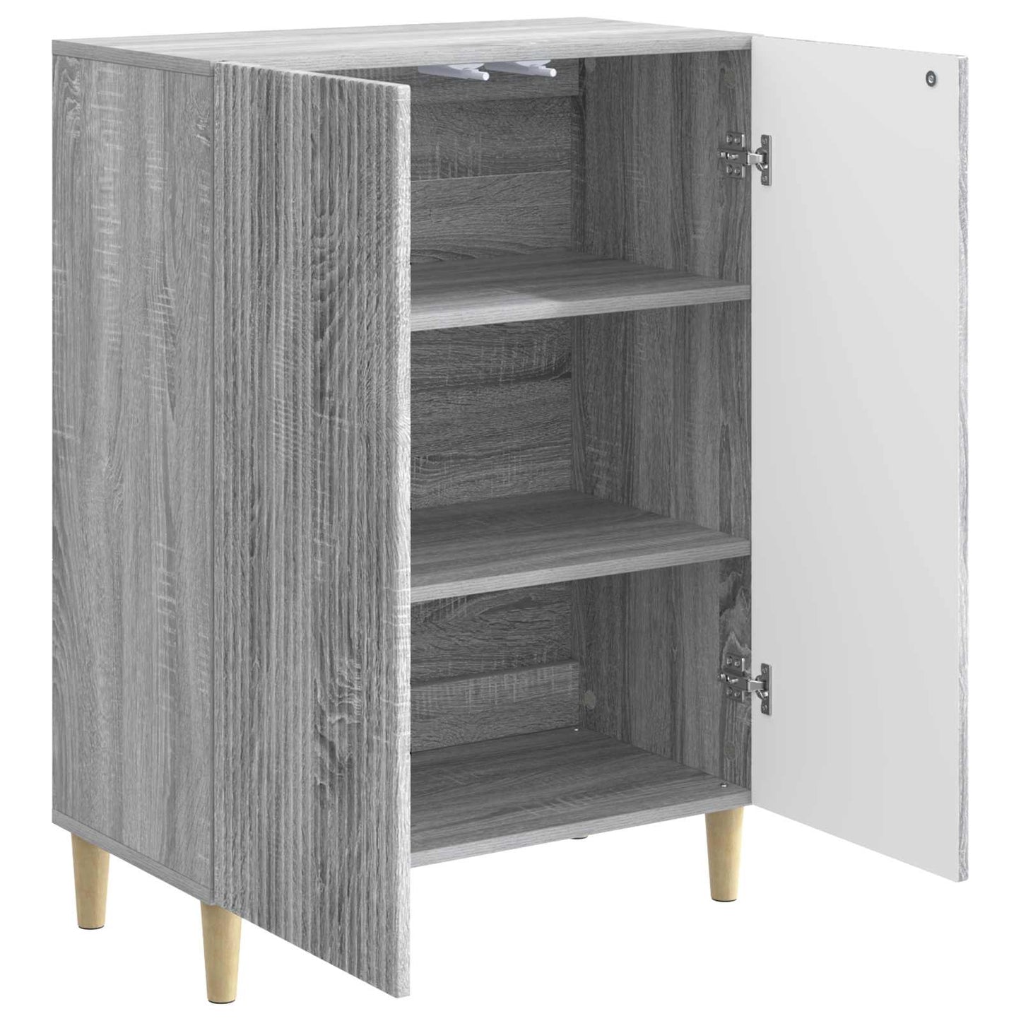 vidaXL Sideboard Grey Sonoma 66 x 34.5 x 90 cm Engineered Wood