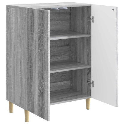 vidaXL Sideboard Grey Sonoma 66 x 34.5 x 90 cm Engineered Wood