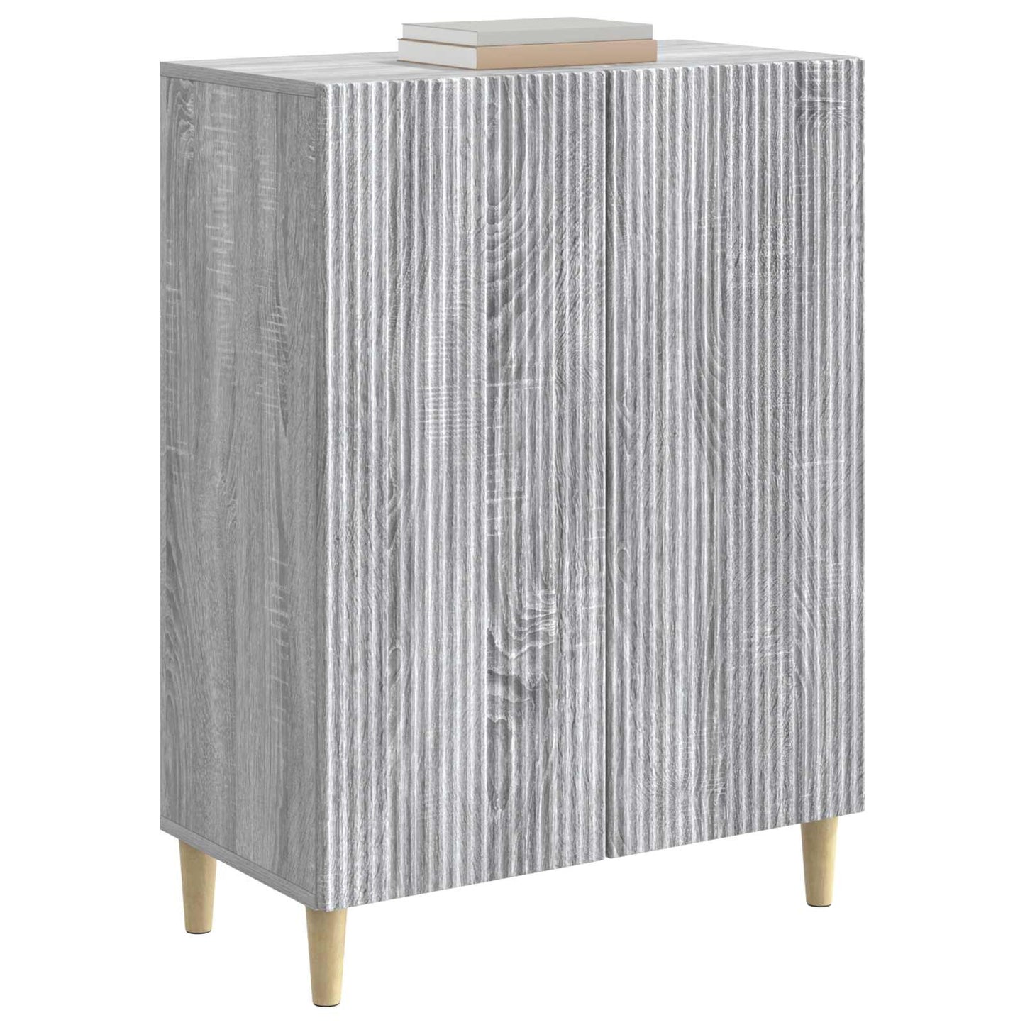 vidaXL Sideboard Grey Sonoma 66 x 34.5 x 90 cm Engineered Wood