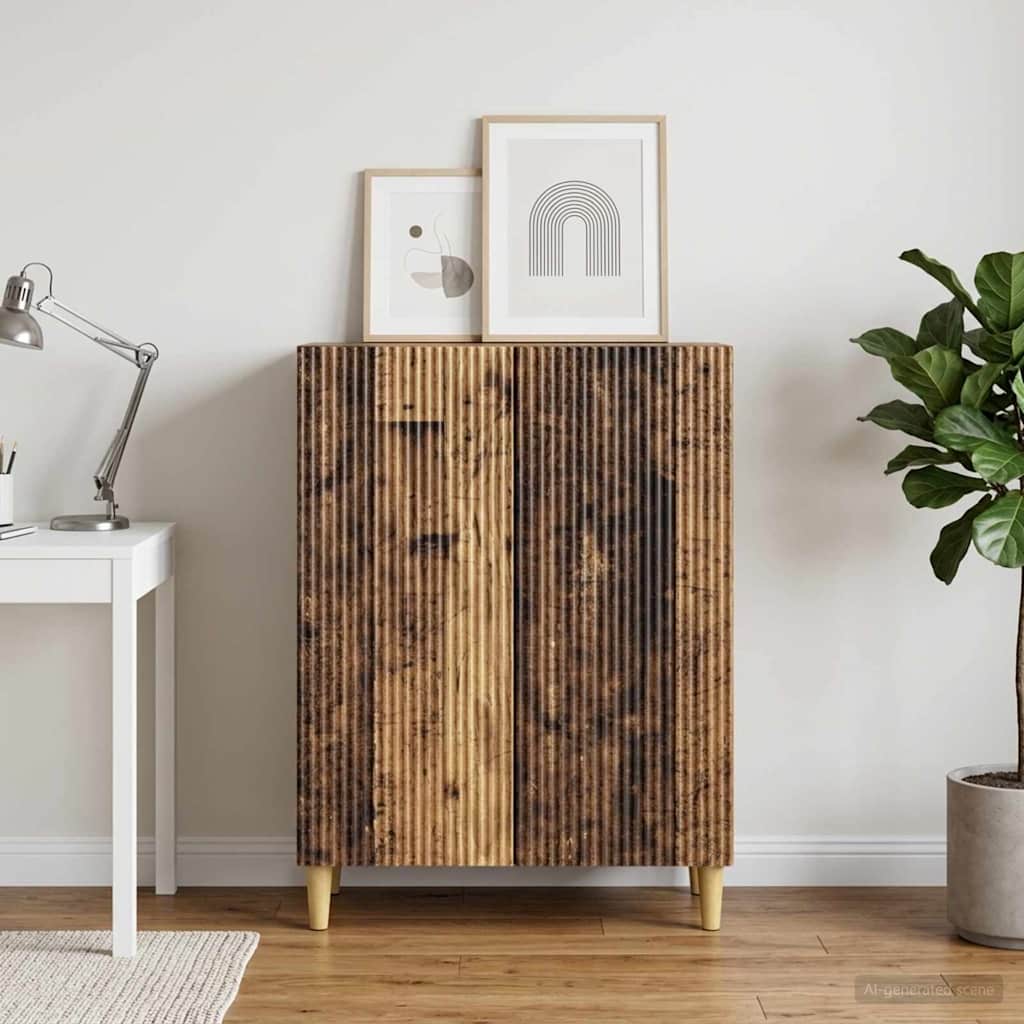 vidaXL Sideboard Old Wood 66 x 34.5 x 90 cm Engineered Wood