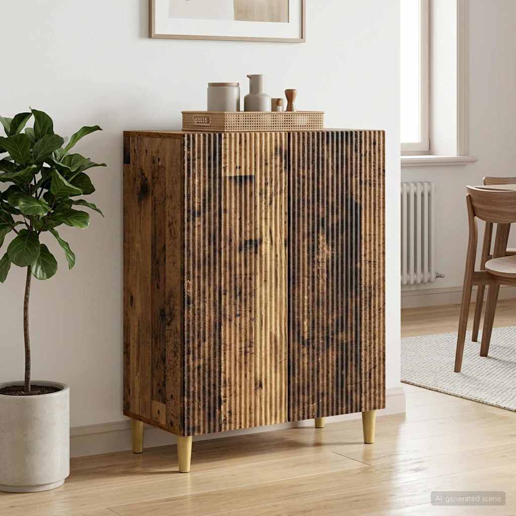 vidaXL Sideboard Old Wood 66 x 34.5 x 90 cm Engineered Wood