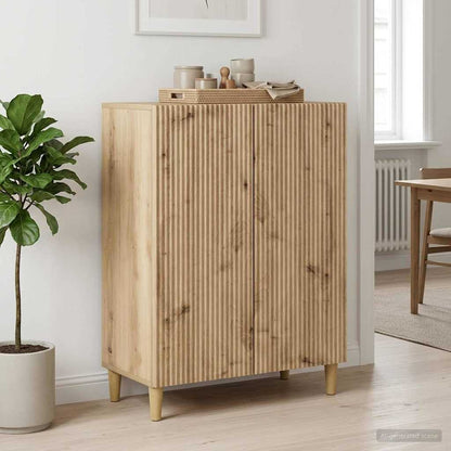 vidaXL Sideboard Artisan Oak 66 x 34.5 x 90 cm Engineered Wood