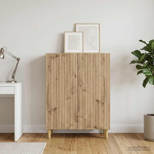 vidaXL Sideboard Artisan Oak 66 x 34.5 x 90 cm Engineered Wood