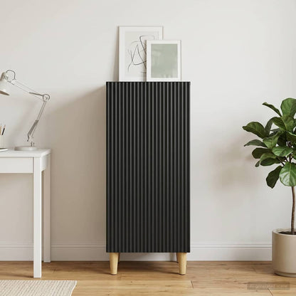 vidaXL Sideboard Black 33 x 34.5 x 90 cm Engineered Wood