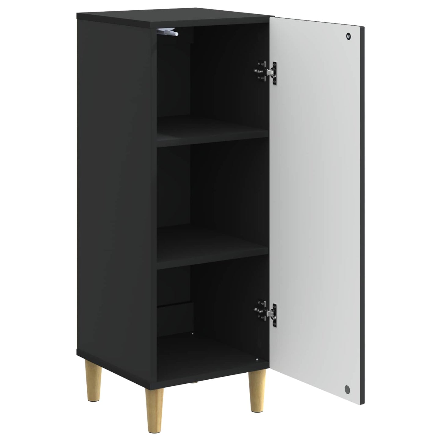 vidaXL Sideboard Black 33 x 34.5 x 90 cm Engineered Wood