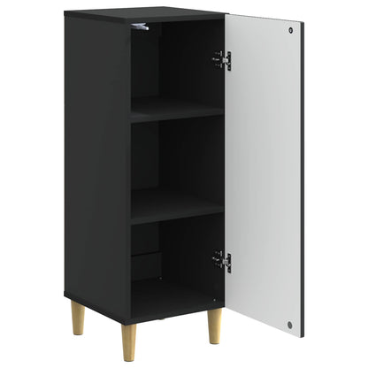 vidaXL Sideboard Black 33 x 34.5 x 90 cm Engineered Wood