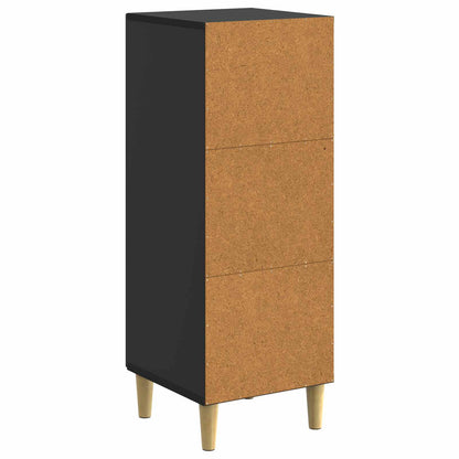 vidaXL Sideboard Black 33 x 34.5 x 90 cm Engineered Wood