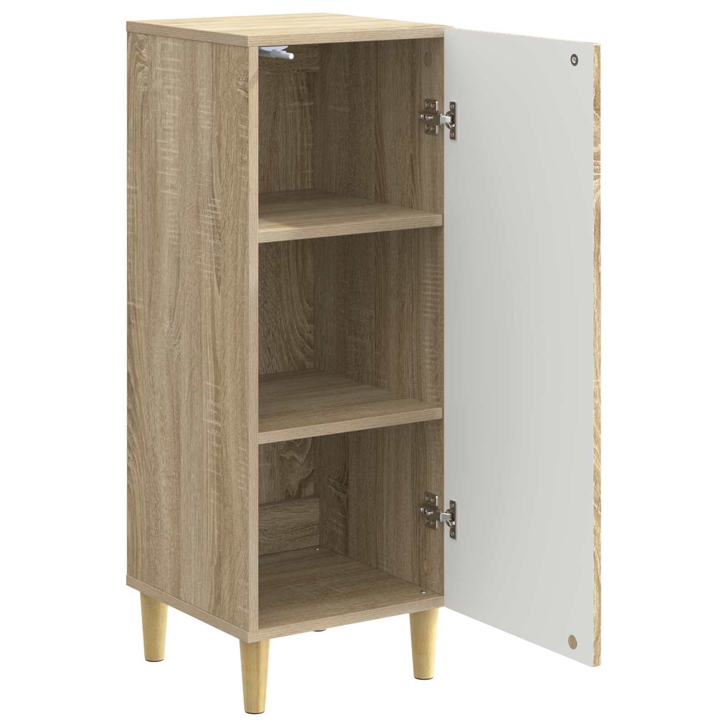vidaXL Sideboard Sonoma Oak 33 x 34.5 x 90 cm Engineered Wood
