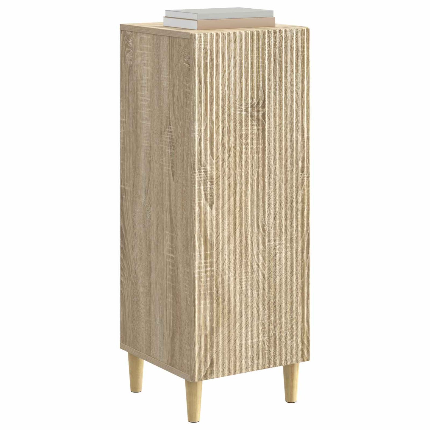 vidaXL Sideboard Sonoma Oak 33 x 34.5 x 90 cm Engineered Wood