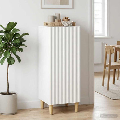 vidaXL Sideboard High Gloss White 33 x 34.5 x 90 cm Engineered Wood