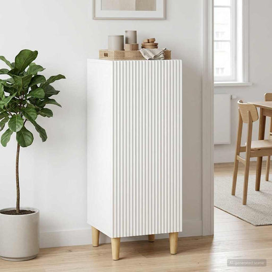 vidaXL Sideboard High Gloss White 33 x 34.5 x 90 cm Engineered Wood