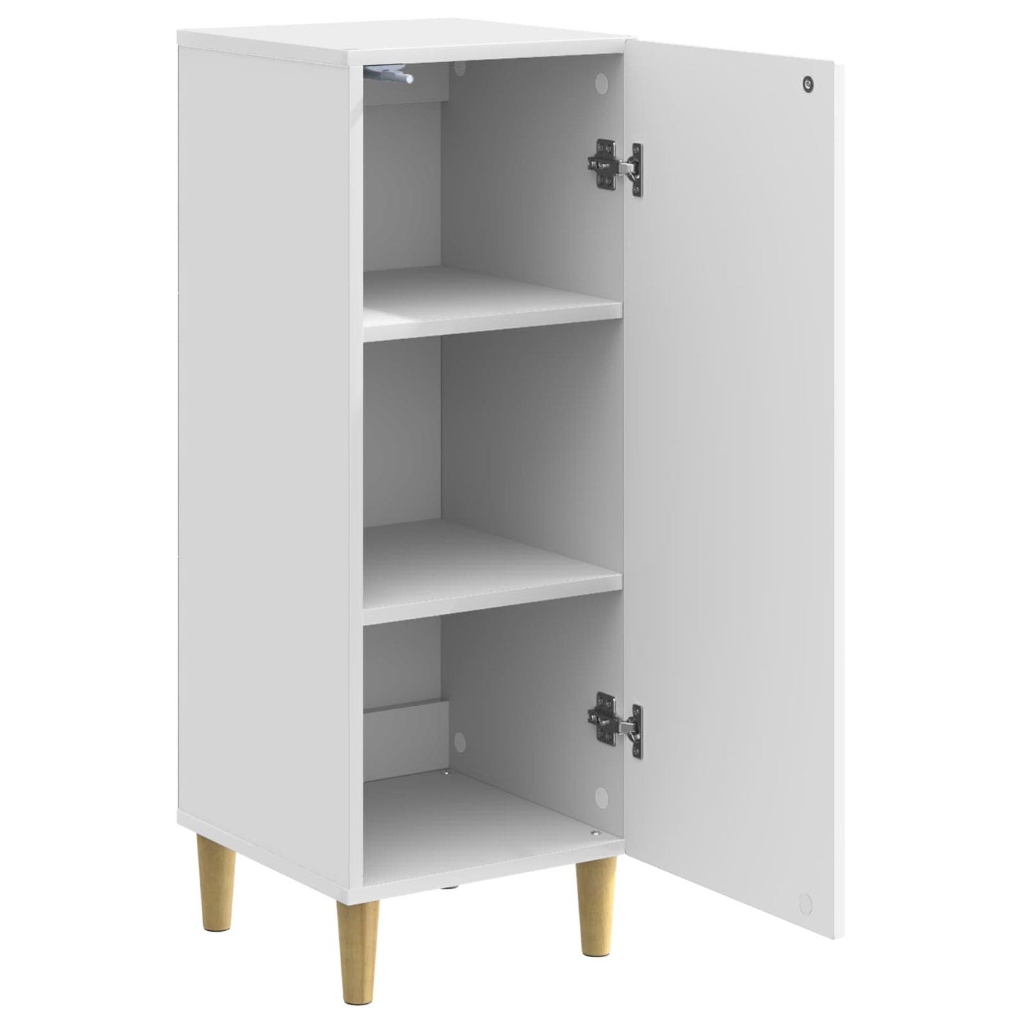 vidaXL Sideboard High Gloss White 33 x 34.5 x 90 cm Engineered Wood