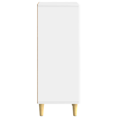 vidaXL Sideboard High Gloss White 33 x 34.5 x 90 cm Engineered Wood