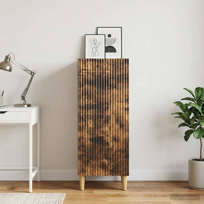 vidaXL Sideboard Smoked Oak 33 x 34.5 x 90 cm Engineered Wood