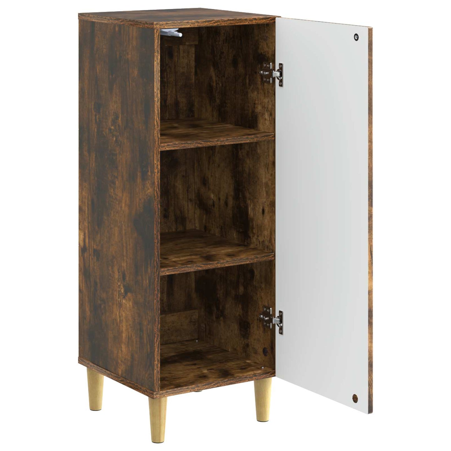 vidaXL Sideboard Smoked Oak 33 x 34.5 x 90 cm Engineered Wood