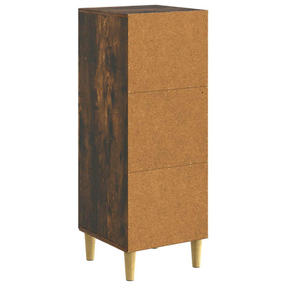 vidaXL Sideboard Smoked Oak 33 x 34.5 x 90 cm Engineered Wood