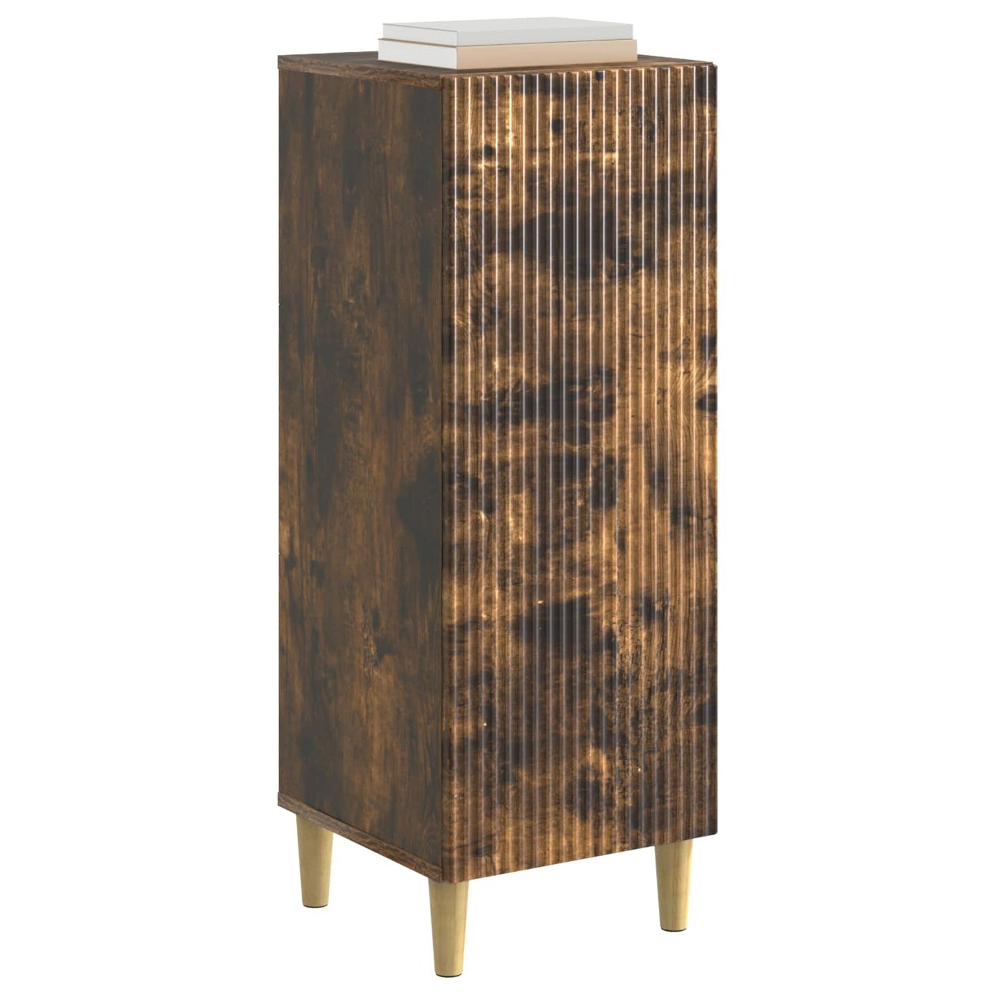 vidaXL Sideboard Smoked Oak 33 x 34.5 x 90 cm Engineered Wood