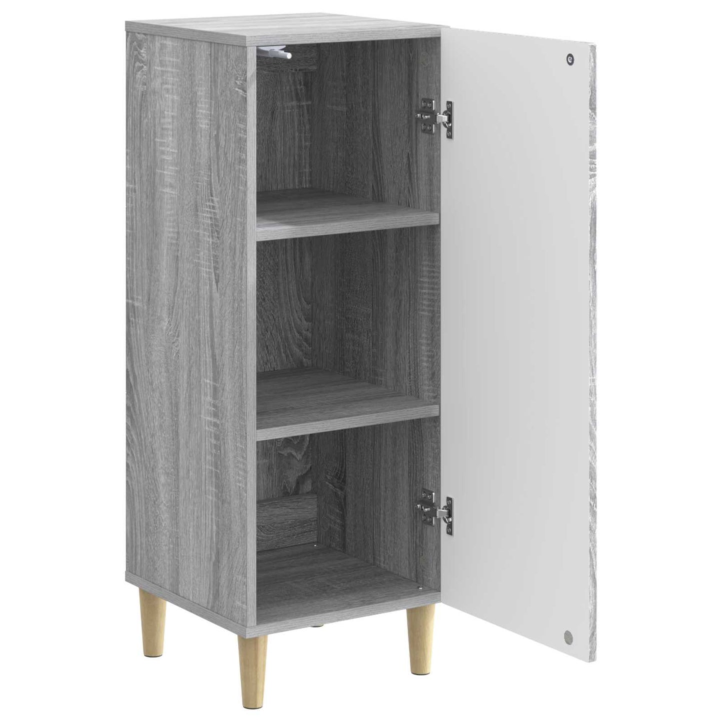 vidaXL Sideboard Grey Sonoma 33 x 34.5 x 90 cm Engineered Wood