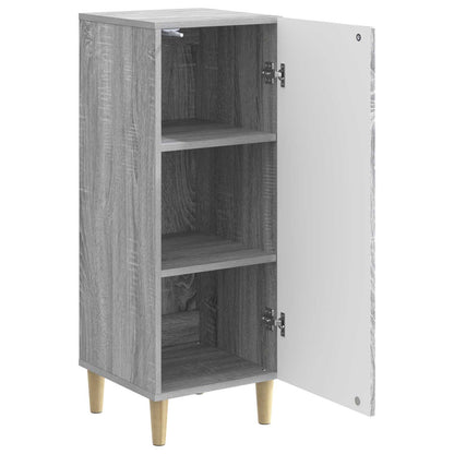 vidaXL Sideboard Grey Sonoma 33 x 34.5 x 90 cm Engineered Wood