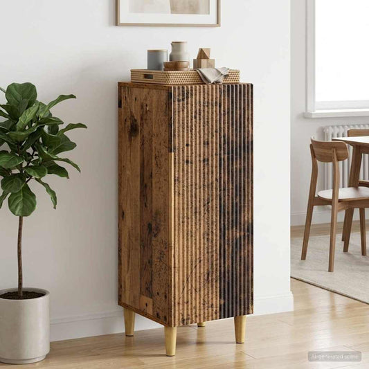 vidaXL Sideboard Old Wood 33 x 34.5 x 90 cm Engineered Wood