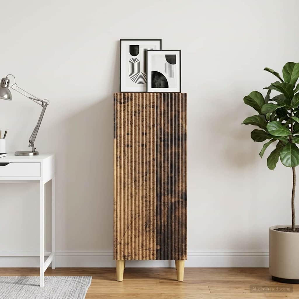 vidaXL Sideboard Old Wood 33 x 34.5 x 90 cm Engineered Wood
