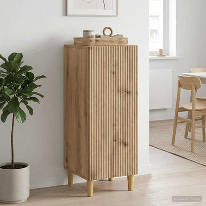vidaXL Sideboard Artisan Oak 33 x 34.5 x 90 cm Engineered Wood