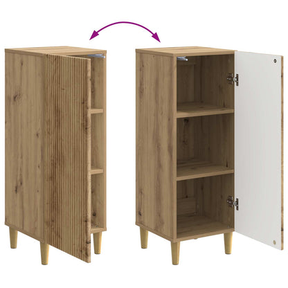 vidaXL Sideboard Artisan Oak 33 x 34.5 x 90 cm Engineered Wood