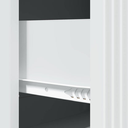 vidaXL Drawer Cabinet White 66 x 34.5 x 90 cm Engineered Wood
