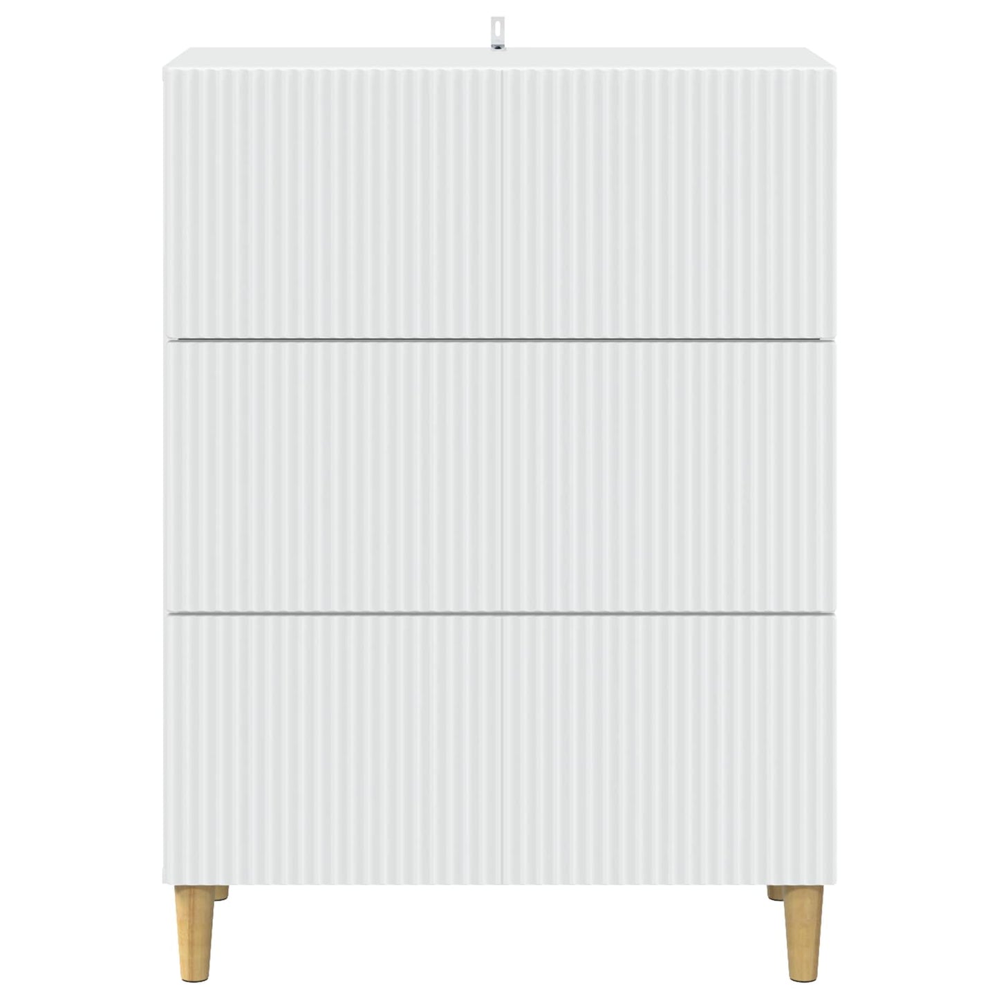 vidaXL Drawer Cabinet White 66 x 34.5 x 90 cm Engineered Wood