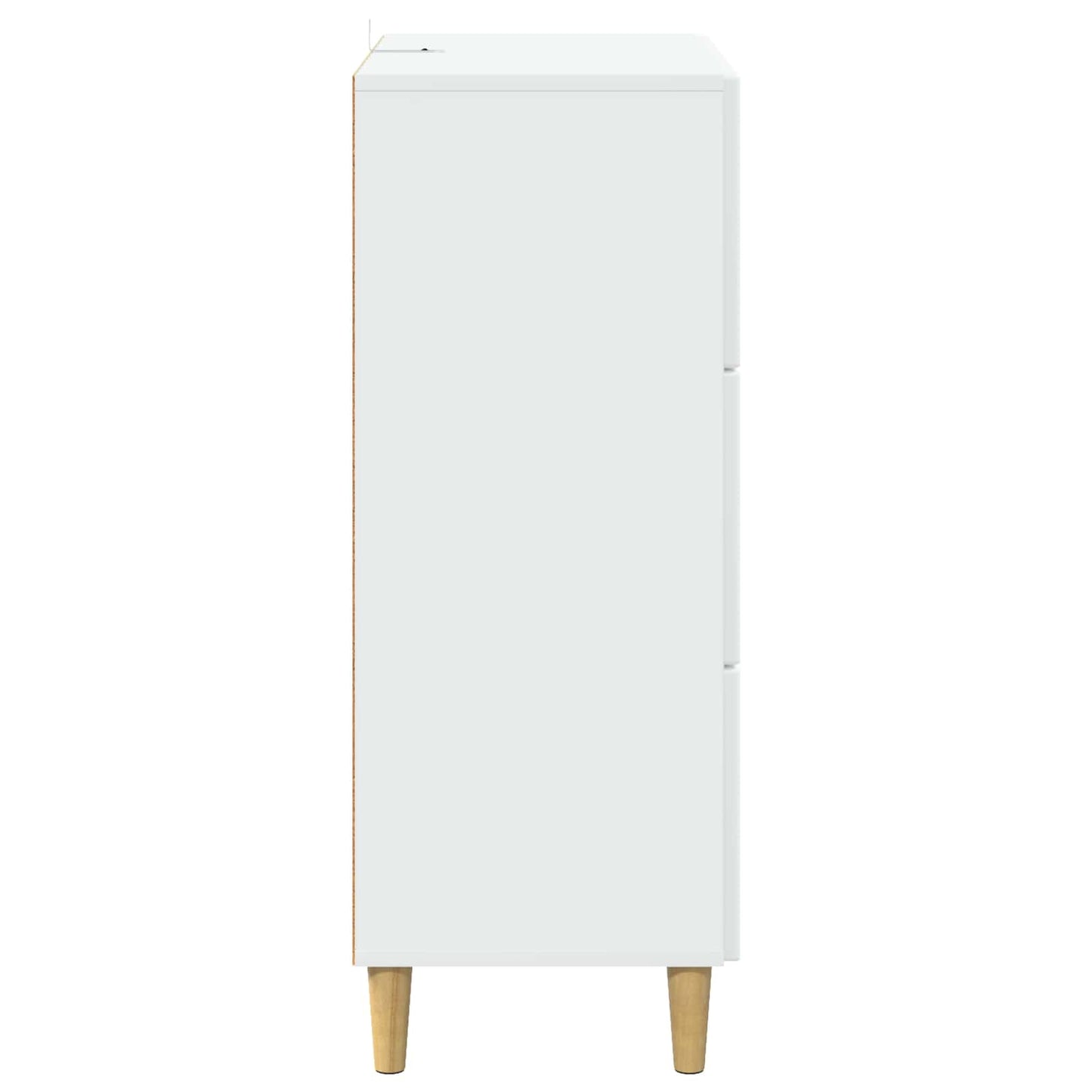 vidaXL Drawer Cabinet White 66 x 34.5 x 90 cm Engineered Wood