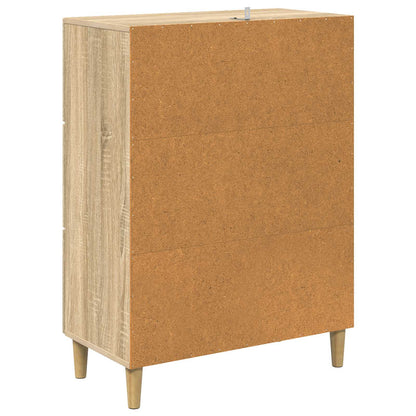vidaXL Drawer Cabinet Sonoma Oak 66 x 34.5 x 90 cm Engineered Wood