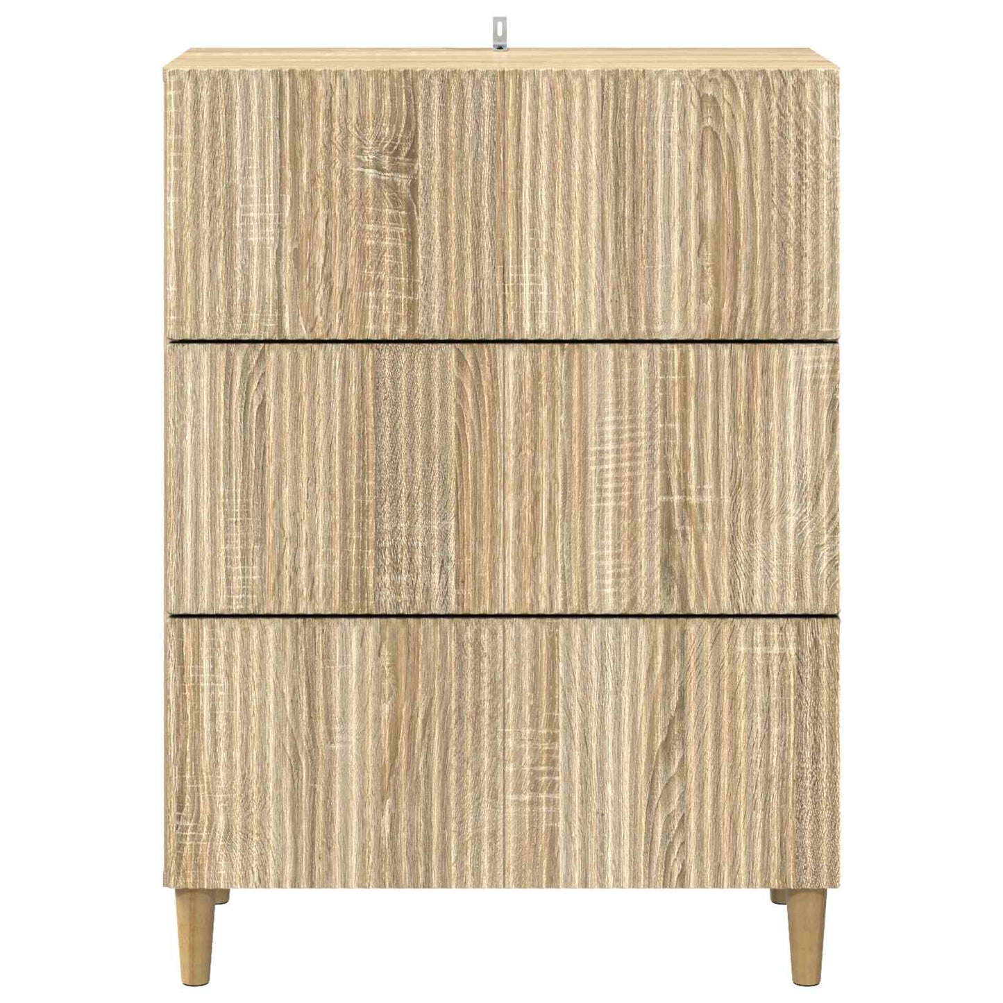 vidaXL Drawer Cabinet Sonoma Oak 66 x 34.5 x 90 cm Engineered Wood