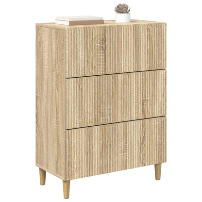 vidaXL Drawer Cabinet Sonoma Oak 66 x 34.5 x 90 cm Engineered Wood