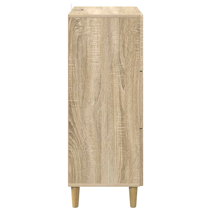 vidaXL Drawer Cabinet Sonoma Oak 66 x 34.5 x 90 cm Engineered Wood