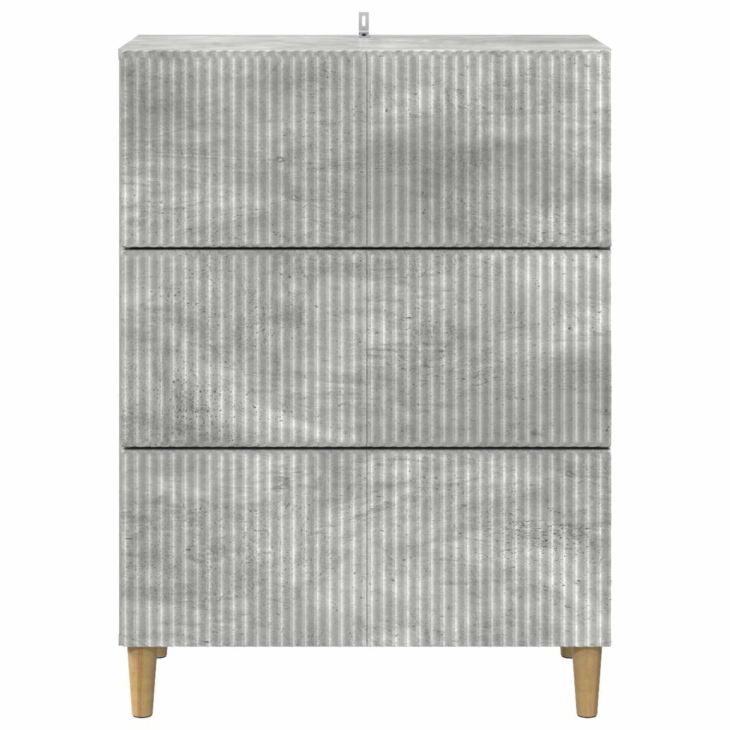 vidaXL Drawer Cabinet Concrete Grey 66 x 34.5 x 90 cm Engineered Wood