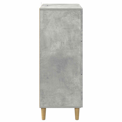 vidaXL Drawer Cabinet Concrete Grey 66 x 34.5 x 90 cm Engineered Wood