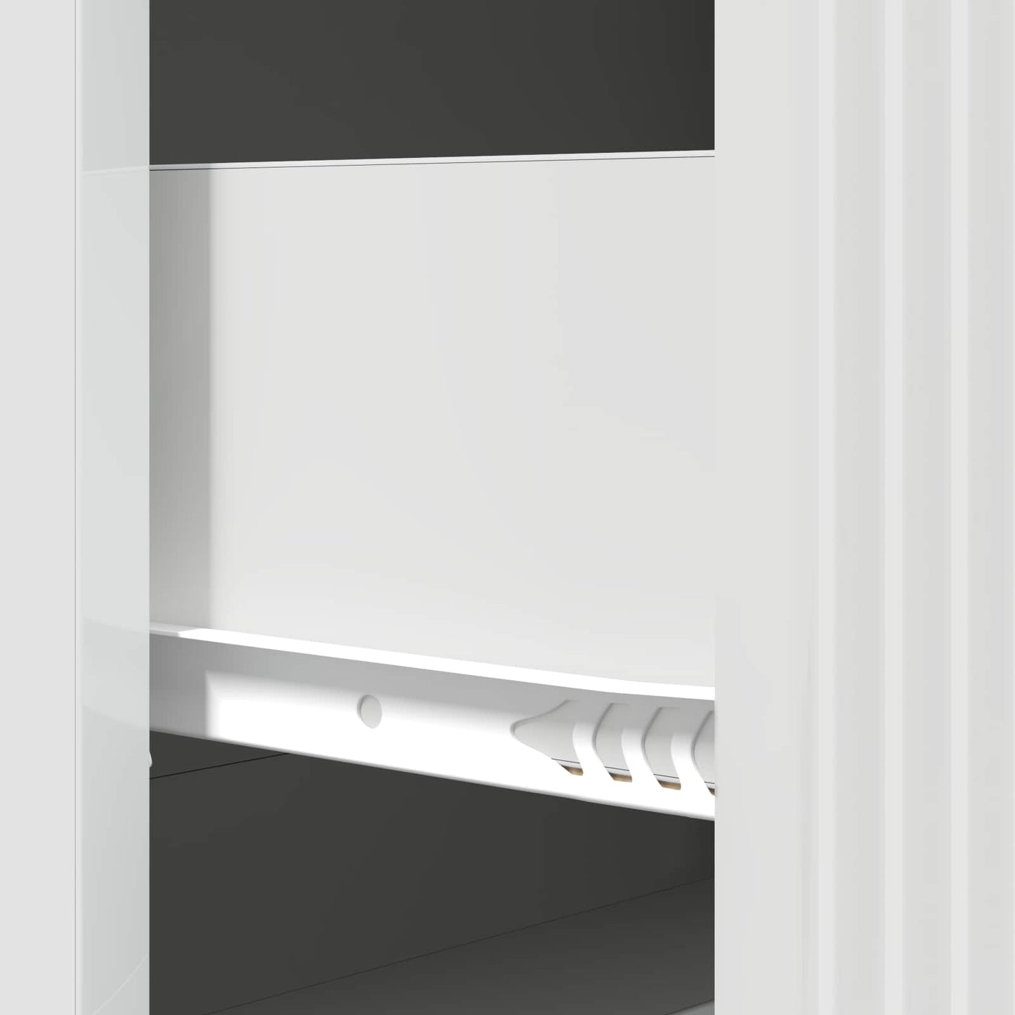 vidaXL Drawer Cabinet High Gloss White 66 x 34.5 x 90 cm