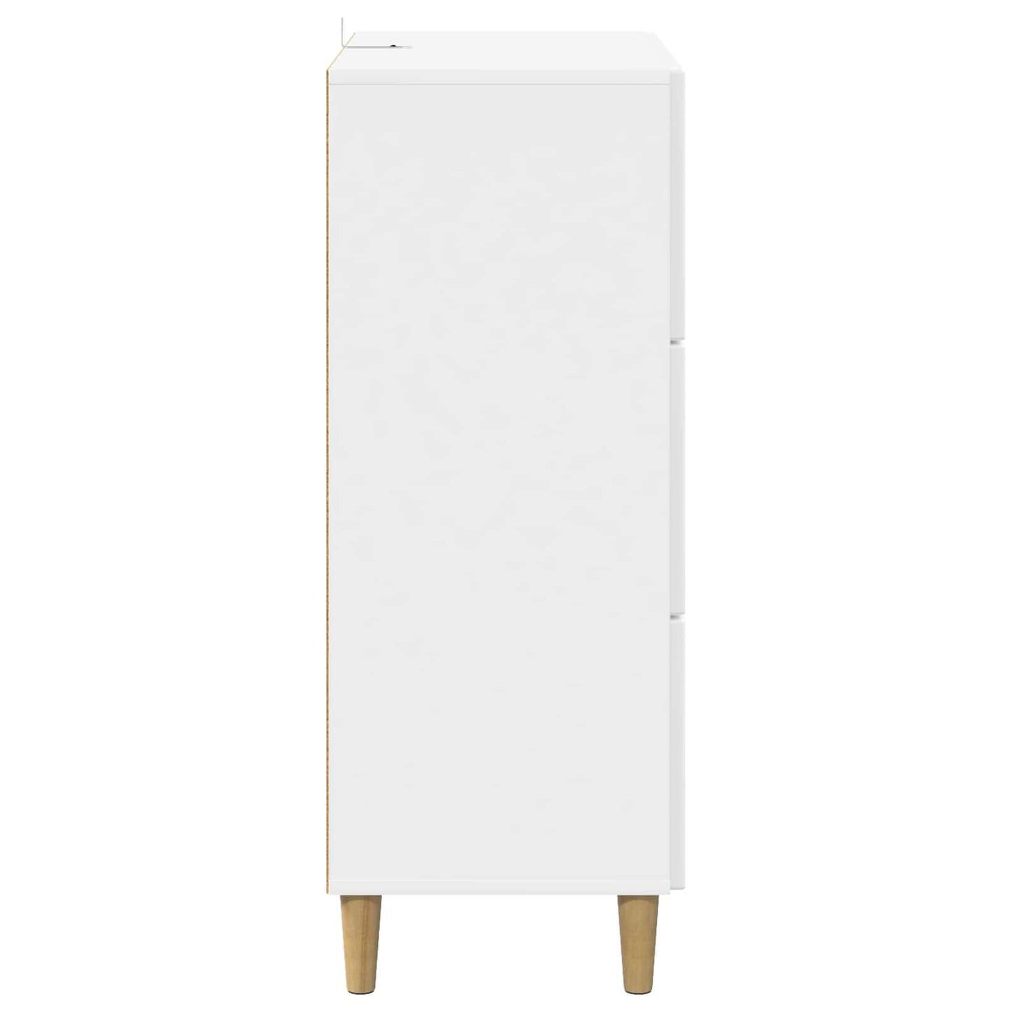 vidaXL Drawer Cabinet High Gloss White 66 x 34.5 x 90 cm