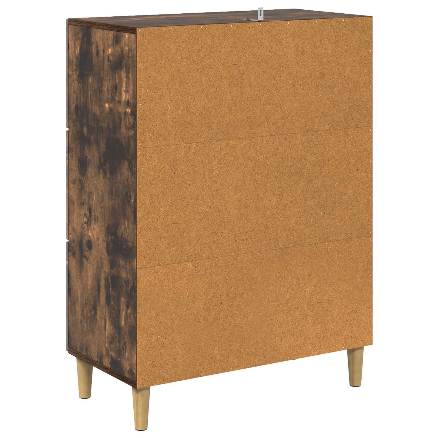 vidaXL Drawer Cabinet Smoked Oak 66 x 34.5 x 90 cm Engineered Wood