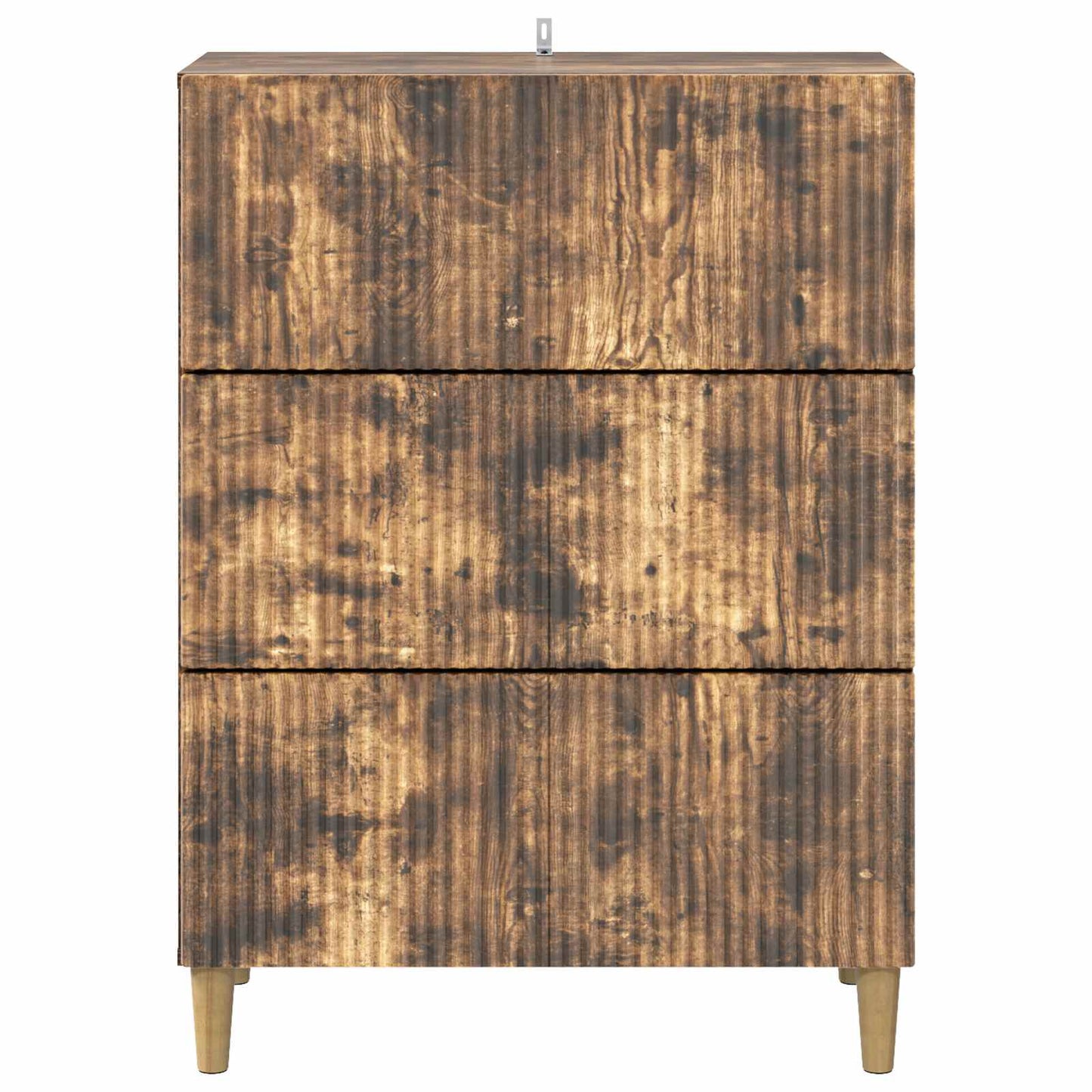 vidaXL Drawer Cabinet Smoked Oak 66 x 34.5 x 90 cm Engineered Wood