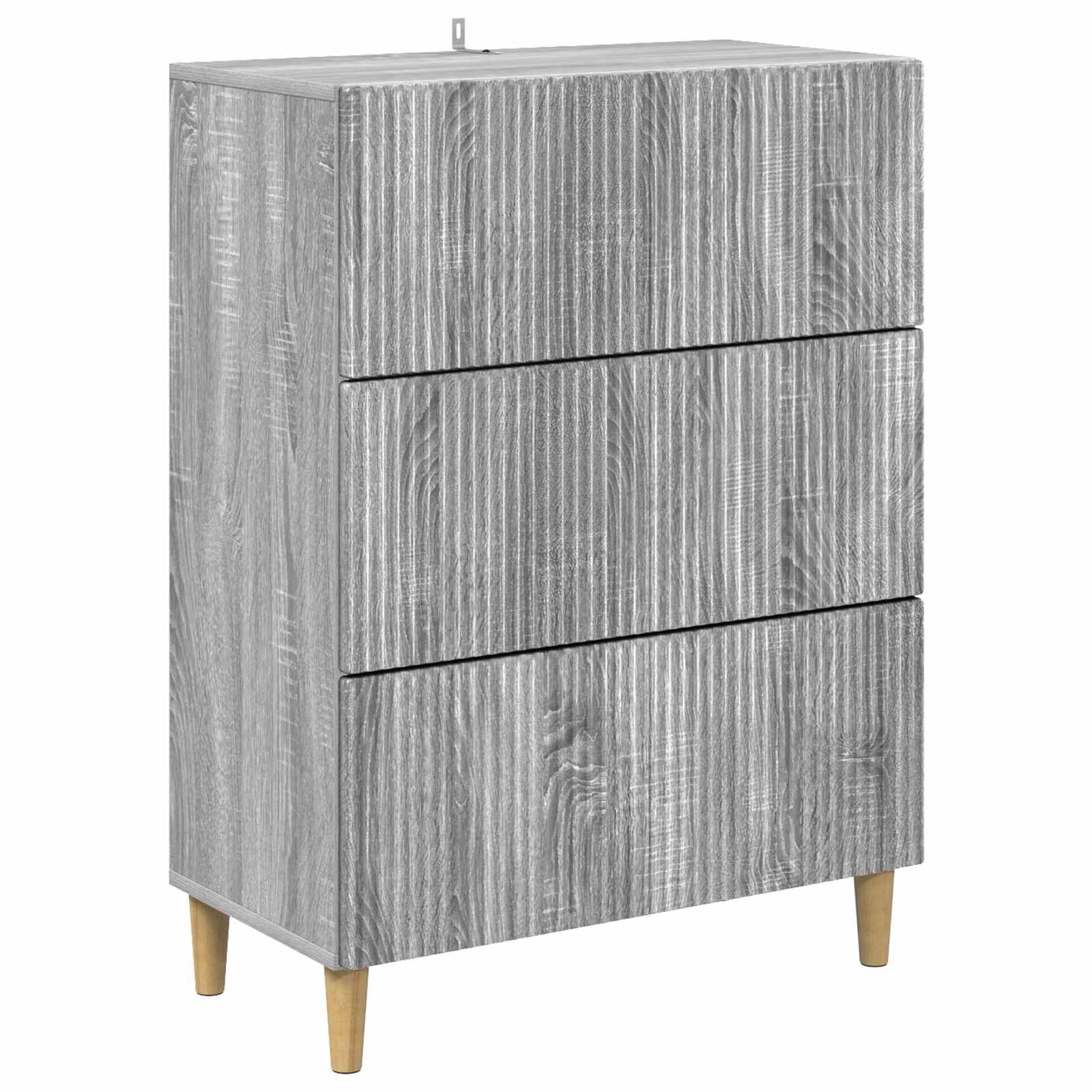 vidaXL Drawer Cabinet 66 x 34.5 x 90 cm Engineered Wood Grey Sonoma