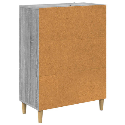 vidaXL Drawer Cabinet 66 x 34.5 x 90 cm Engineered Wood Grey Sonoma