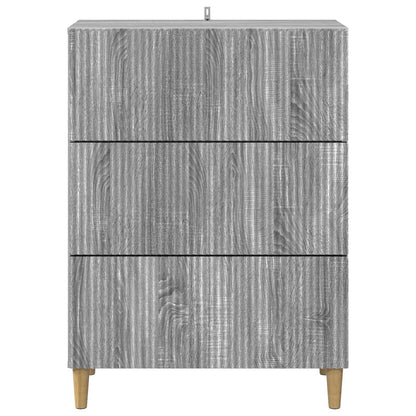 vidaXL Drawer Cabinet 66 x 34.5 x 90 cm Engineered Wood Grey Sonoma